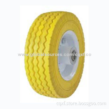 PU Wheel, Made of PU, with Plastic Rim or Steel Rim